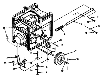 Wheel Kit Diagram and Parts List for 9404-1-3ZC40  Briggs and Stratton Generator